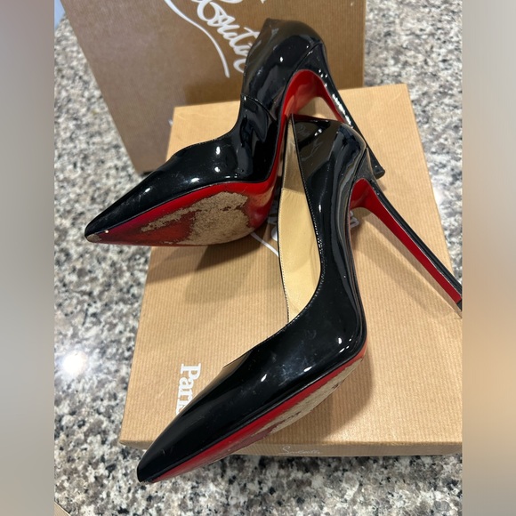 Christian Louboutin Patent Pump Pigalle 120 Black Size 39